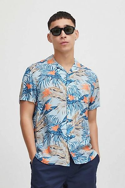 Blend Kurzarmhemd Florales Kurzarm Hemd SHIRT 5377 in Blau günstig online kaufen