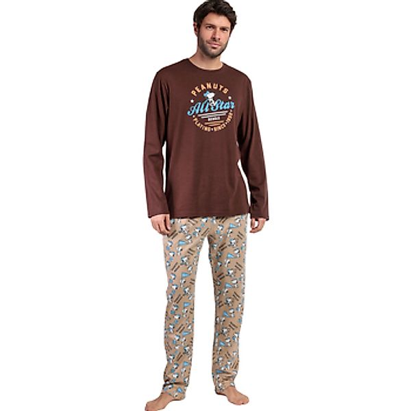 Admas  Kleider & Outfits Pyjama Hose Top Langarm Varsity Squad Peanuts günstig online kaufen