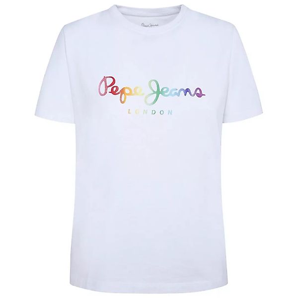 Pepe Jeans Sylvia Kurzärmeliges T-shirt M White günstig online kaufen
