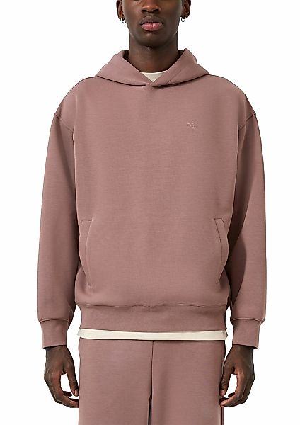 QS Kapuzensweatshirt, unifarben, mit Logo-Stickerei günstig online kaufen