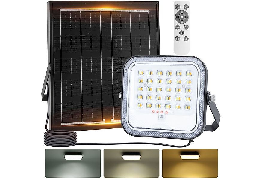 Aigostar Flutlichtstrahler Solar LED Strahler Außen mit Großer Solarpanel,D günstig online kaufen