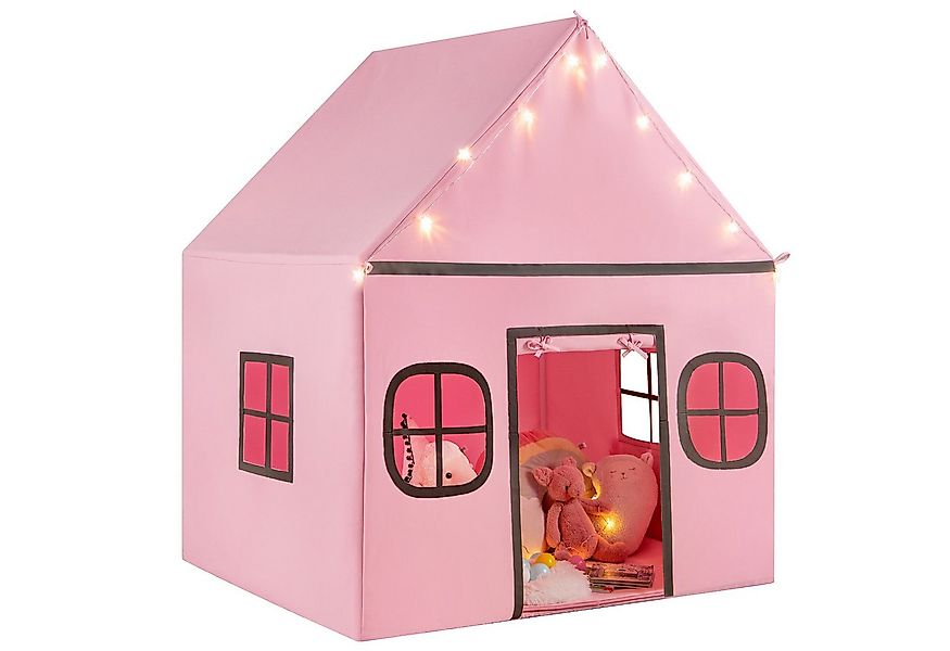 KOMFOTTEU Spielzelt Kinderspielzelt mit Matte und Sternlichtern günstig online kaufen