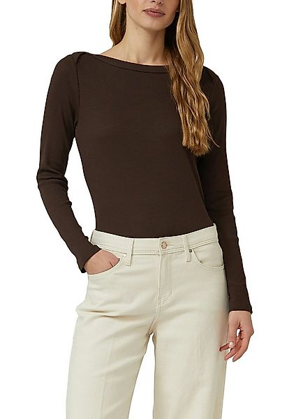 s.Oliver Langarmshirt gerippt, mit U-Boot-Ausschnitt günstig online kaufen