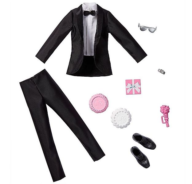 Barbie Puppenkleidung Bräutigam Mattel GWF11 Barbie Garderoben Set Ken Pupp günstig online kaufen