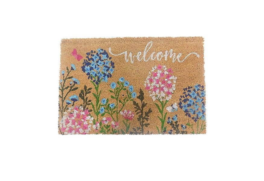 relaxdays Fußmatte Kokos Fußmatte Begrüßung, rechteckig, Höhe: 15 mm, D günstig online kaufen