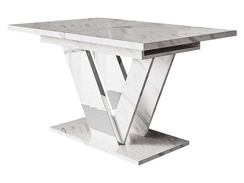 MIRJAN24 Esstisch Dubai (Ausziehbar - 1x Einlegeplatte), 120-160x80x76 cm, günstig online kaufen
