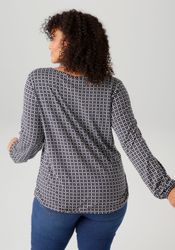 Aniston PLUS Langarmshirt mit grafischem Alloverdruck günstig online kaufen