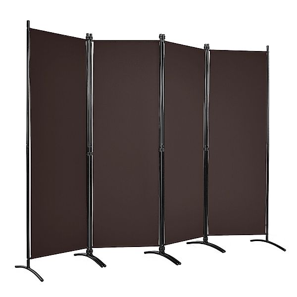 COSTWAY Paravent 4-teilig Raumteiler, Klappbar, Metallrahmen, günstig online kaufen