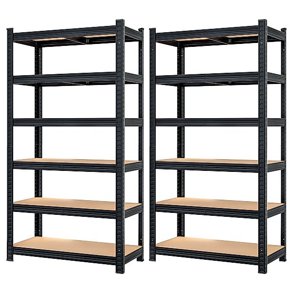 Schwerlastregal 2er-Set Schwarz 180x90x40cm günstig online kaufen