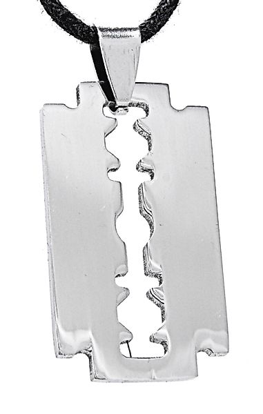 Kiss of Leather Kettenanhänger Rasierklinge Razor günstig online kaufen