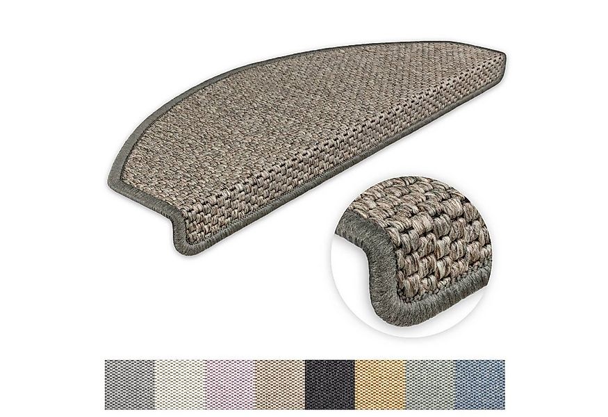 Metzker® Stufenmatte Stufenmatten Göteborg Halbrund Grau-Braun 15 Stück, ha günstig online kaufen
