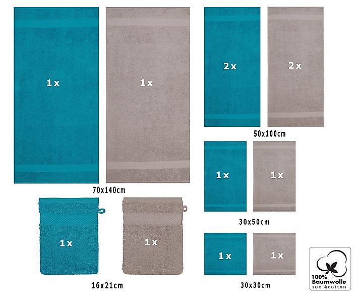 Betz Handtuch Set 12-tlg. Handtuch-Set PALERMO günstig online kaufen