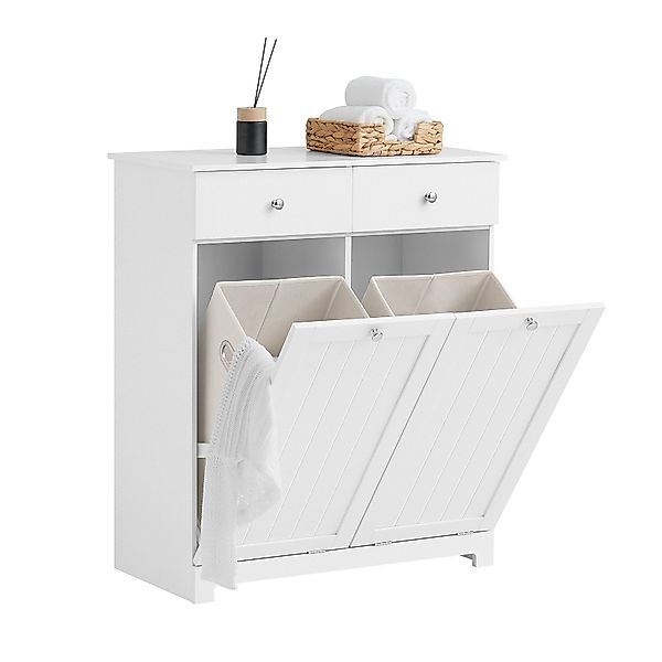 SoBuy Wäscheschrank DE1-BZR33 Badezimmerschrank Wäscheschrank mit günstig online kaufen
