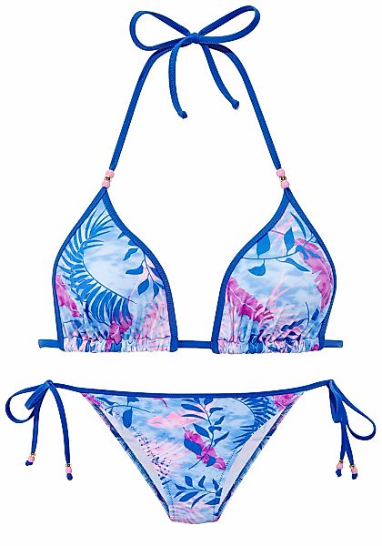 Vivance Triangel-Bikini mit stylischem Blätterprint günstig online kaufen