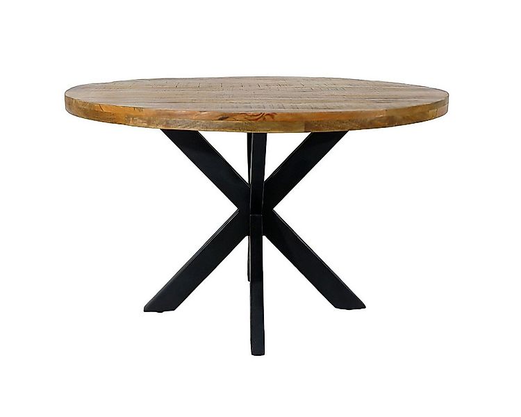Amagohome Esstisch Esstisch rund ø120cm Esszimmer Tisch Liverpool Mangoholz günstig online kaufen