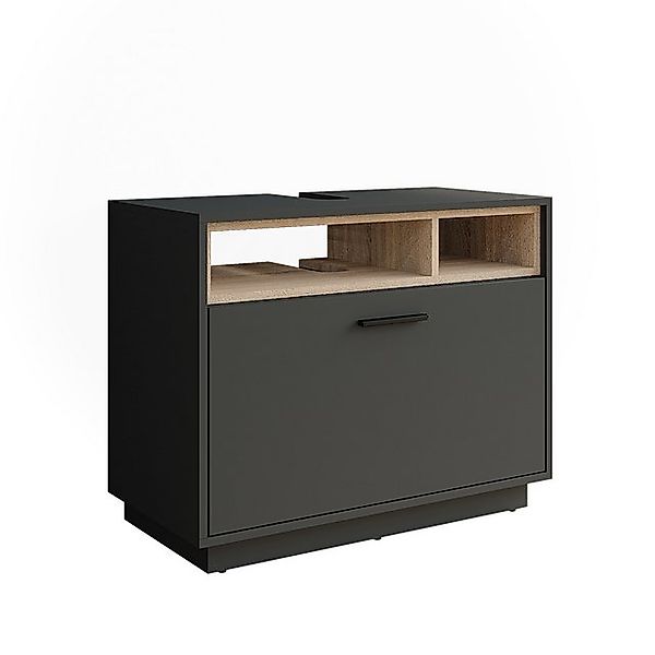Vicco Waschbeckenunterschrank Beatrice, Anthrazit/Sonoma, 100 x 84.5 cm mit günstig online kaufen