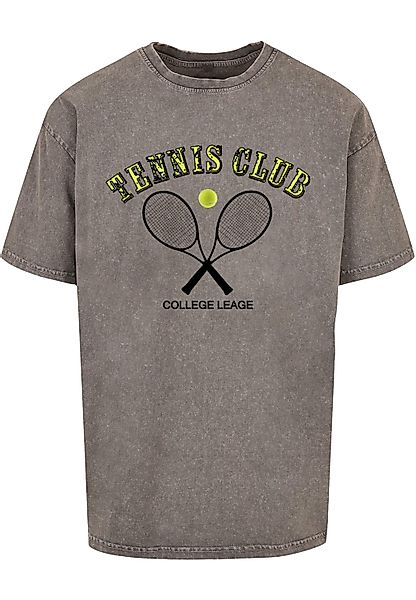 Merchcode T-Shirt "Merchcode Herren Tennis Club Acid Washed Oversized Tee" günstig online kaufen