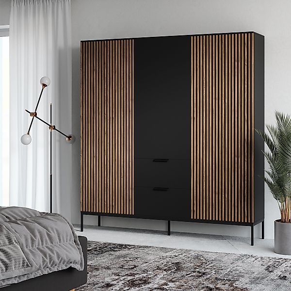 MOEBLO Drehtürenschrank Schrank Meteor 185 (Kleiderschrank günstig online kaufen