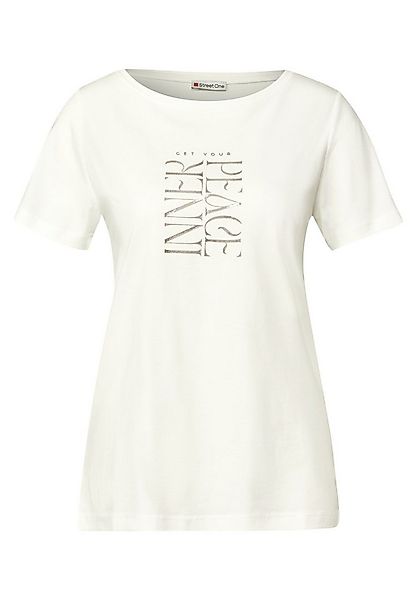 STREET ONE Langarmshirt LTD QR wording print shirt günstig online kaufen