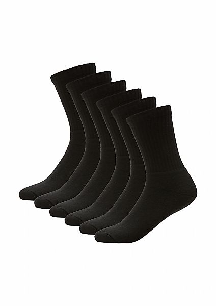 s.Oliver Sportsocken "essentials" 6 Paar tlg. elastischer, druckfreier Bund günstig online kaufen