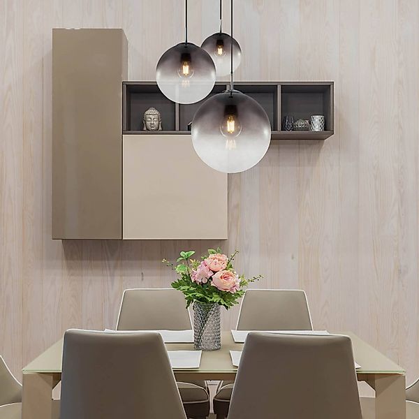 GLOBO LIGHTING Hängeleuchte Hängelampe Esszimmer Rauchglas günstig online kaufen