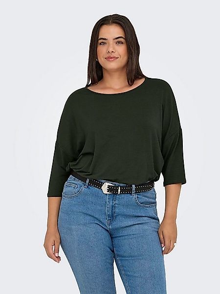 ONLY CARMAKOMA 3/4-Arm-Shirt CARLAMOUR 3/4 TOP JRS NOOS Materialmix, loose günstig online kaufen