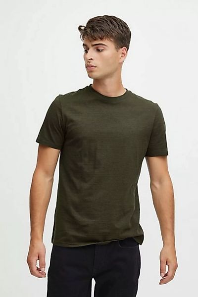 Casual Friday T-Shirt Rundhals Basic T-Shirt Meliert CFThor 5743 in Grün günstig online kaufen