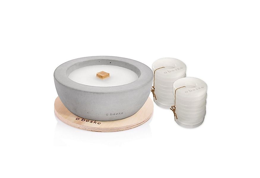 beske Outdoorkerze Betonfeuer® - Savo mit Dauerdocht Kerzenfresser Tischfeu günstig online kaufen