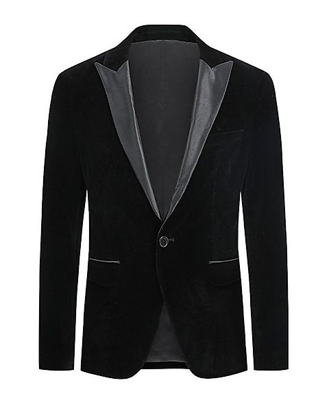 Allthemen Smokingsakko Herren Sakko in Samt Optik Smokingjacke Slim Fit günstig online kaufen