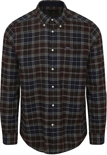Barbour Fortrose Hemd Tartan Navy Braun - Größe L günstig online kaufen