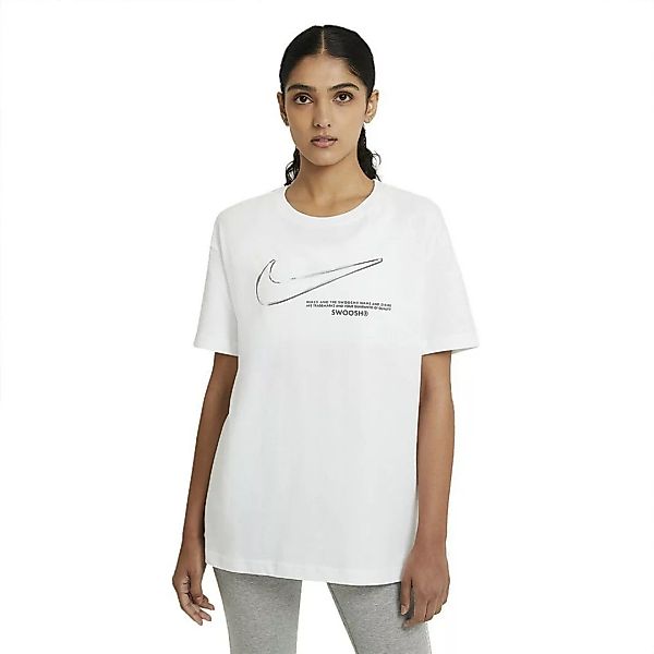 Nike Sportswear Swoosh Kurzarm T-shirt XS White günstig online kaufen