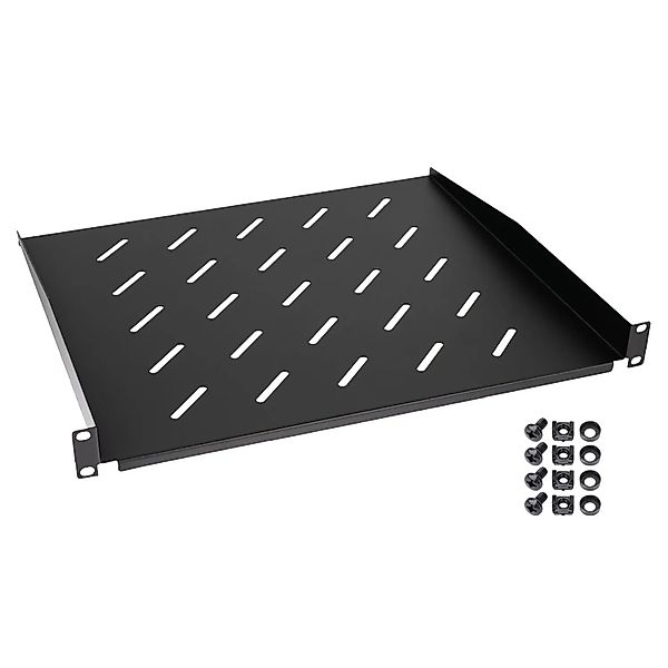 HMF 65499 Fachboden für Serverschrank  19 Zoll  1 HE  400mm Schwarz günstig online kaufen