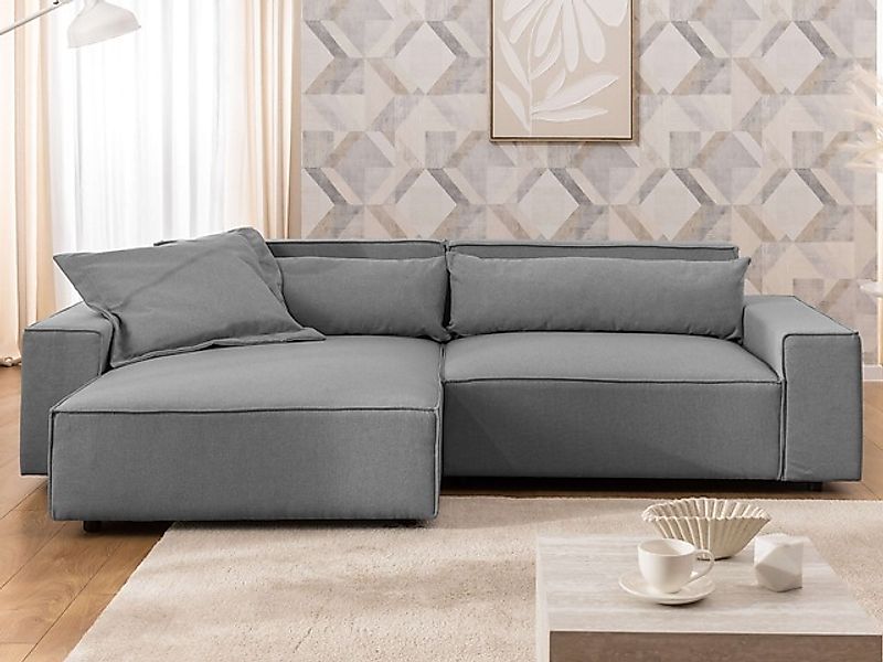 OTTO home Ecksofa »KINLEE Design-Sofa mit Recamiere rechts/links, Maße B/T/ günstig online kaufen