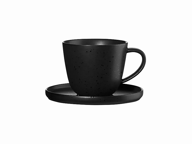 ASA COPPA COPPA Kaffeetasse mit Untertasse kuro 0,25 l (schwarz) günstig online kaufen