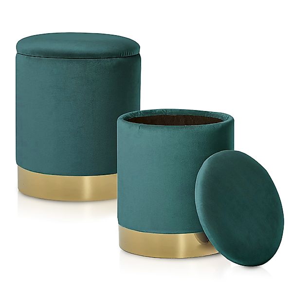 ELYFLAIR Hocker ELYFLAIR® Samthocker mit Stauraum günstig online kaufen