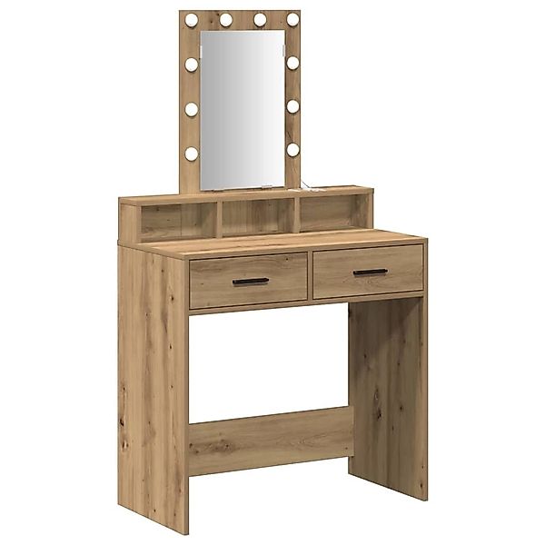 vidaXL Schminktisch mit Speicher Braun 79 x 41 x 140 cm Holzwerkstoff 86517 günstig online kaufen