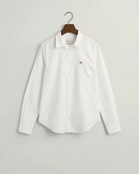 Gant Blusenshirt SLIM STRETCH OXFORD SHIRT, WHITE günstig online kaufen