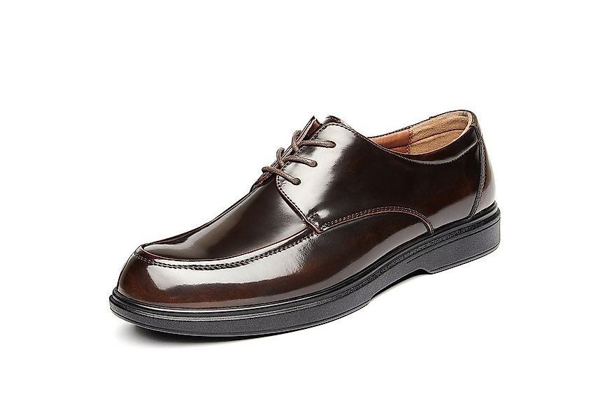 Allthemen Schnürschuh mit klaren Ziernähten Businessschuh glänzend Anzugsch günstig online kaufen