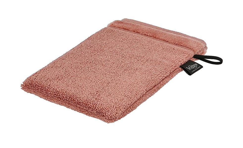 VOSSEN Waschhandschuh  Pure - rosa/pink - 100% Bio-Baumwolle - 16 cm - Heim günstig online kaufen