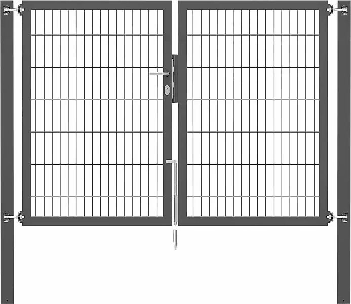 Alberts Zaundoppeltür "Flexo Plus" anthrazit, verschiedene Abmessungen günstig online kaufen