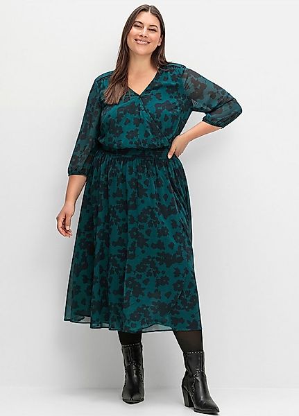 Sheego Etuikleid Chiffonkleid . günstig online kaufen