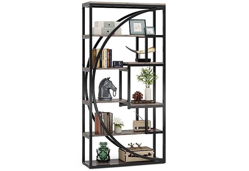 Tribesigns Regal Standregal Industrielles 5-stöckiges Bücherregal, 8 offene günstig online kaufen