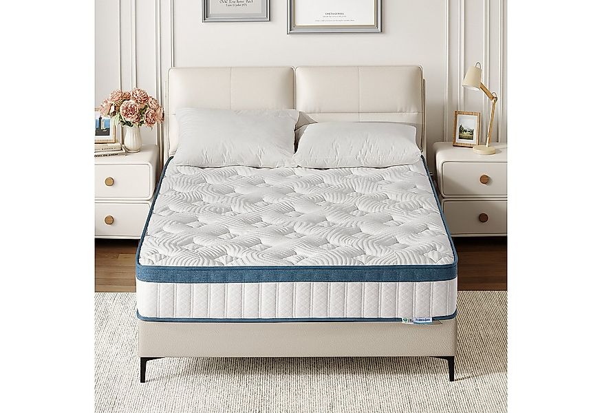 Federkernmatratze Taschenfederkernmatratze Mittlerer Härtegrad H3, 7-Zonen günstig online kaufen