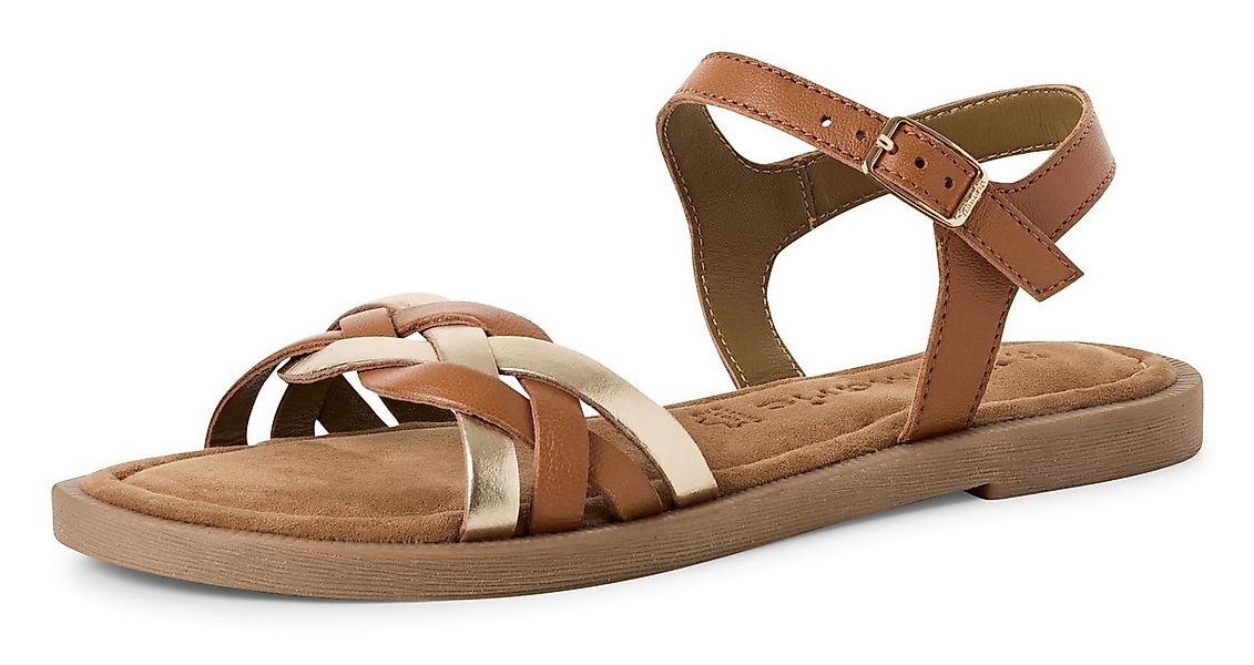 Tamaris Riemchensandale, Sandalette, Sommerschuh mit Riemchen in Flechtopti günstig online kaufen