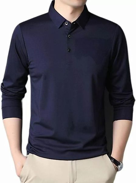 KIKI Blusenjacke Herren-Poloshirt mit schmalem Revers für den Außenbereich günstig online kaufen