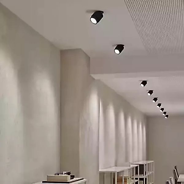 Occhio Lui Alto Volt Zoom Strahler LED, Kopf schwarz matt/Reflektor roségol günstig online kaufen