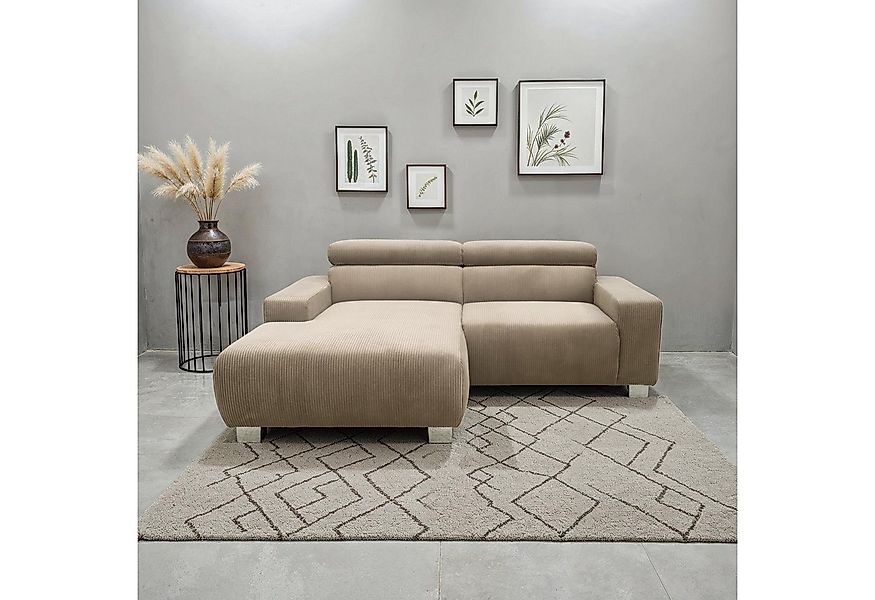DOMO collection Ecksofa 100030 inkl. Kopfteilverstellung, guter Sitzkomfort günstig online kaufen