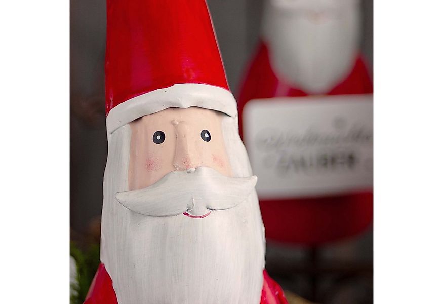 Paulslandhaus Gartenfigur Zaunhocker Weihnachtsmann Pfostenhocker Nikolaus günstig online kaufen