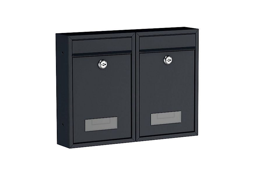 BASI Wandbriefkasten Wandbriefkasten, Maße 320 x 215 x 82 mm (Spar-Set, 2-S günstig online kaufen