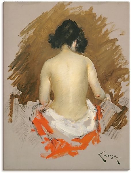 Artland Leinwandbild »Akt, um 1901«, Erotische Bilder, (1 St.), auf Keilrah günstig online kaufen